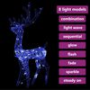vidaXL Acrylic Reindeer Christmas Decoration 140 LEDs 120cm Blue