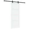 vidaXL Sliding Door 83 x 211 cm Engineered Wood White and Black