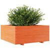 vidaXL Garden Planter Wax Brown 110x110x49.5 cm Solid Wood Pine