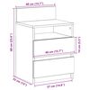 vidaXL Bedside Cabinet with 2 Drawers Sonoma Oak 40x33x60 cm