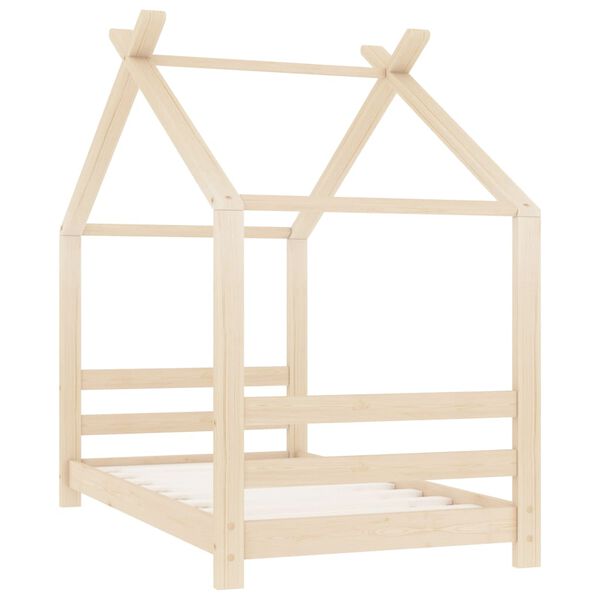 vidaXL Kids Bed Frame Solid Pine Wood 70x140 cm