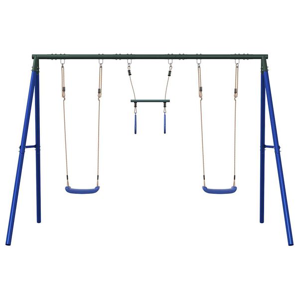vidaXL Outdoor Swing Set with Swings and Trapeze