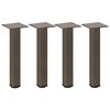 vidaXL Coffee Table Legs 4 pcs Natural Steel 30-32 cm Steel