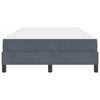 vidaXL Box Spring Bed with Mattress Dark Grey 120 x 220 cm Fabric
