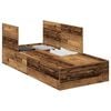 vidaXL Storage Bed Frame Old Wood 80 x 200 cm Engineered Wood