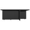 vidaXL Coffee Table High Gloss Black 79.5x79.5x30 cm Engineered Wood