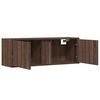 vidaXL TV Wall Cabinet with LED Lights Brown Oak 100x31x35 cm