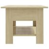 vidaXL Coffee Table Sonoma Oak 102x55x42 cm Engineered Wood