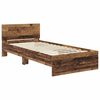 vidaXL Bed Frame with Headboard Old Wood 90 x 190 cm Engineered Wood