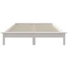 vidaXL Bed Frame without Mattress White 120x200 cm Solid Wood