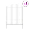 vidaXL Garden Fence WOERDEN 8 pcs 170 x 225 cm Powder-Coated Steel