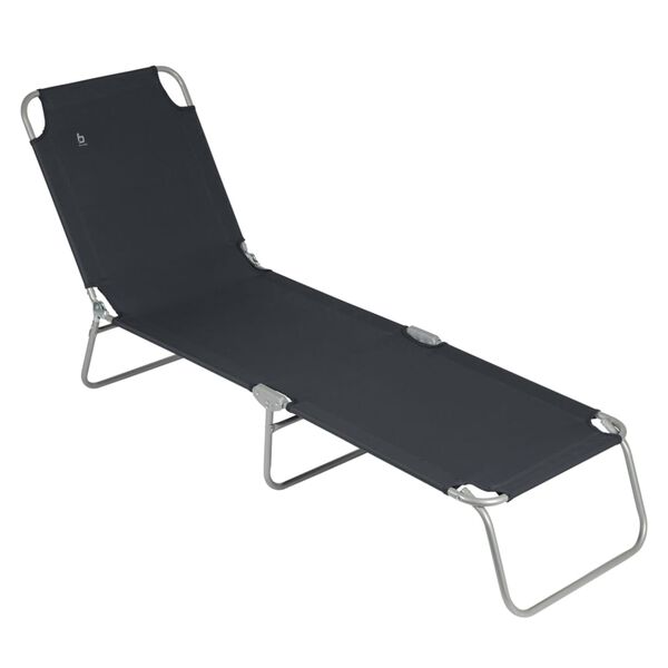 Bo-Camp Camping Sunlounger Grey