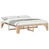 vidaXL Floor Bed Frame with Storage Brown 200 x 200 cm Solid pine wood