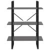 vidaXL Book Cabinet Grey 80x30x105 cm Engineered Wood