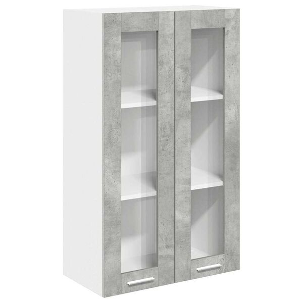 vidaXL Hanging Cabinet Concrete Grey 60 x 31 x 100 cm Engineered Wood