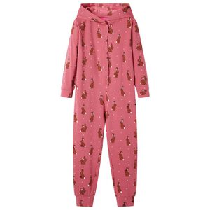 vidaXL Kids' Hooded Onesie Old Pink 92