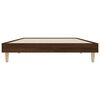 vidaXL Bed Frame without Mattress Brown Oak 90x200 cm Engineered Wood