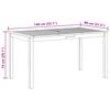 vidaXL Garden Table 140x80x74 cm Solid Acacia Wood