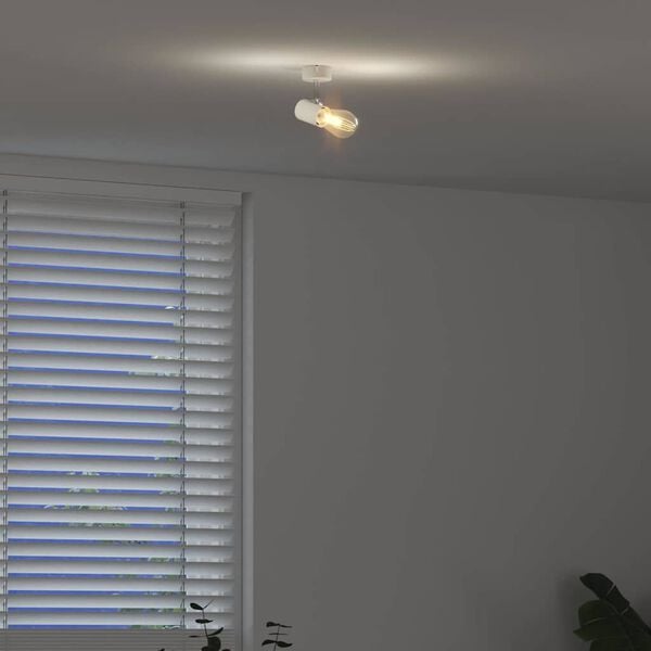 vidaXL Ceiling Spotlight with Spotlights White 6.5 x 6 x 11.5 cm Metal