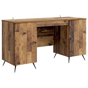 vidaXL Desk Old Wood 142.5 x 50 x 75 cm Engineered Wood