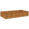 vidaXL Garden Raised Bed 195x100x36 cm Corten Steel