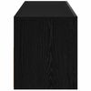 vidaXL TV Cabinet Black Oak 90 x 35 x 40 cm Engineered Wood
