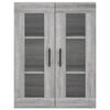 vidaXL Wall Mounted Cabinet Grey Sonoma 69.5x34x90 cm