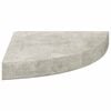 vidaXL Wall Corner Shelves 2 pcs Concrete Grey 25x25x3.8 cm MDF