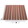 vidaXL WPC Fence Set 9 Square + 1 Slanted 1657x186 cm Brown