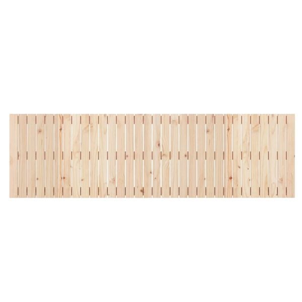vidaXL Wall Headboard 204x3x60 cm Solid Wood Pine