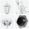 vidaXL Garden Light White 235 cm Aluminium