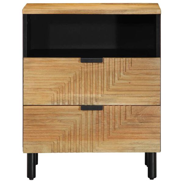 vidaXL Bedside Cabinet Brown 50x33x62 cm Solid Wood Mango