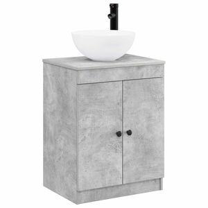 vidaXL Bathroom Furniture Set Concrete Grey Engineered Wood