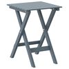 vidaXL Side Table Foldable Grey Solid Wood Poplar