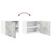 vidaXL Hanging Cabinet Concrete Grey and White 50 x 31 x 40 cm