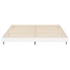 vidaXL Bed Frame without Mattress High Gloss White 180x200 cm Super King