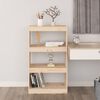 vidaXL Book Cabinet/Room Divider 60x30x103.5 cm Solid Wood Pine