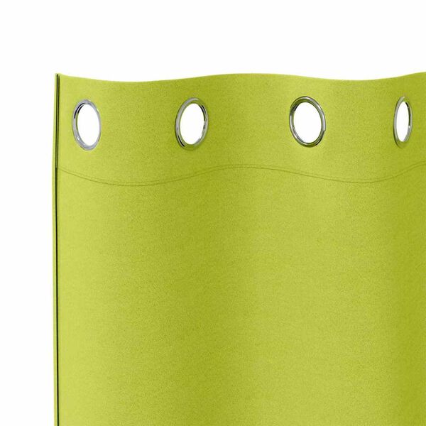 vidaXL Blackout Curtains with Rings 2 pcs Green 245 x 140 cm Polyester