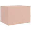 vidaXL Coffee Table Pink 67x50x44 cm Steel
