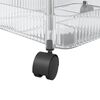 vidaXL Storage Trolley 4-Tier Transparent 37x28x95 cm Acrylic