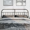 vidaXL Metal Headboard Black 180 cm