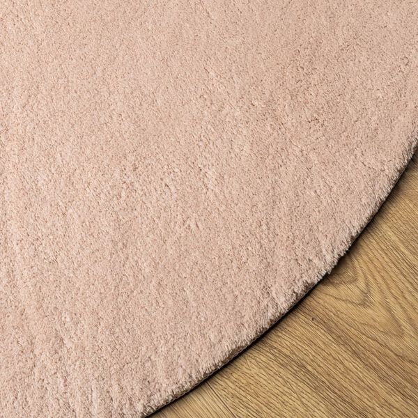 vidaXL Rug HUARTE Short Pile Soft and Washable Blush &Oslash; 120 cm