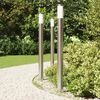 vidaXL Bollard Lights with Sensor 3pcs 110 cm Stainless Steel IP44