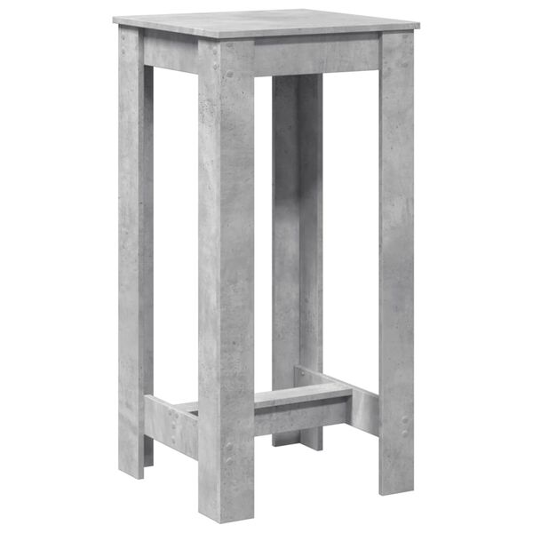 vidaXL Bar Table Concrete Grey 51x50x103.5 cm Engineered Wood
