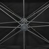 vidaXL Cantilever Garden Parasol with Double Top Black 400x300 cm
