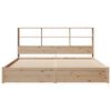 vidaXL Bookcase Bed without Mattress 180x200cm Super King Solid Wood Pine