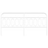 vidaXL Metal Headboard White 200 cm