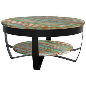vidaXL Coffee Table | Multicolour | Solid reclaimed wood | Medium | Industrial