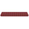 vidaXL Self-adhesive Stair Mats Striped 15 pcs Red 65 x 21 x 4 cm