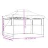 vidaXL Party Tent Folding Terracotta 279 x 410 x 315 cm Oxford Fabric